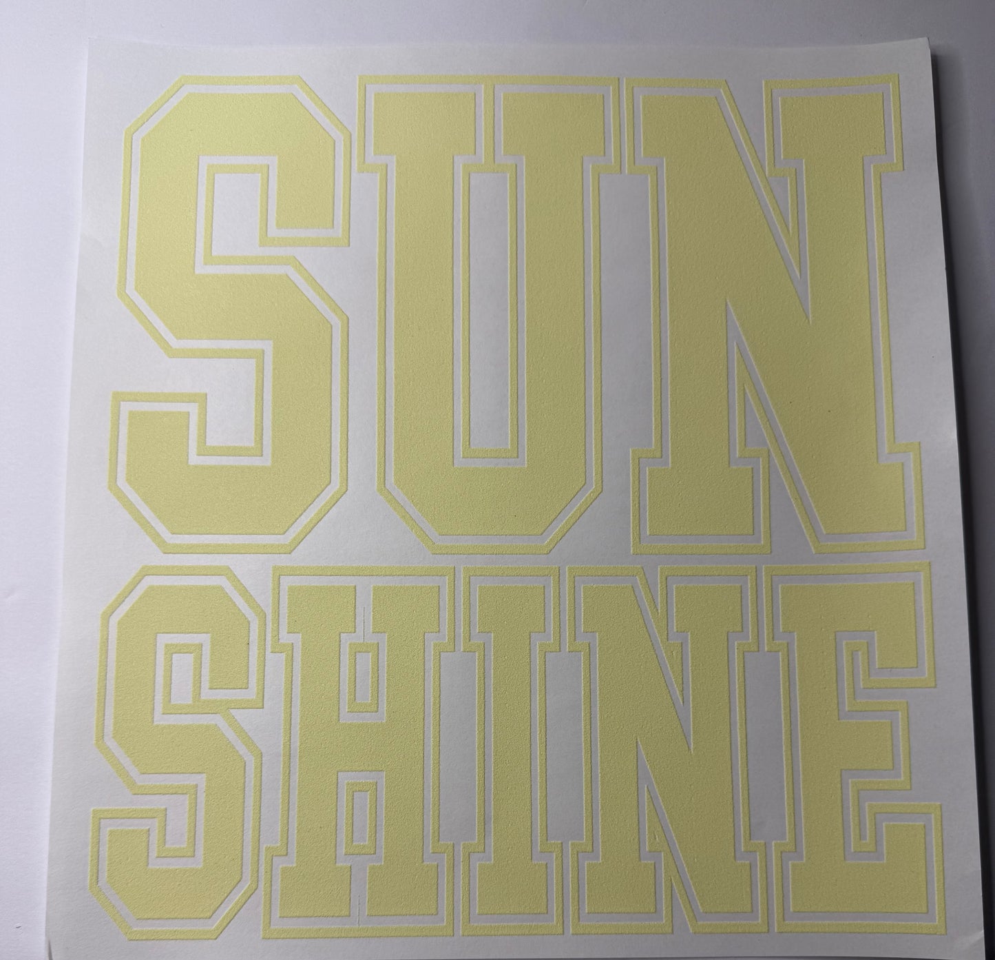 SUNSHINE YELLOW Transfer
