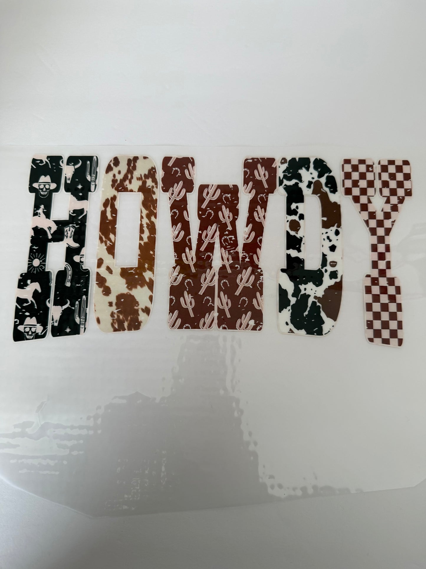 HOWDY WESTERN PRINT Transfer
