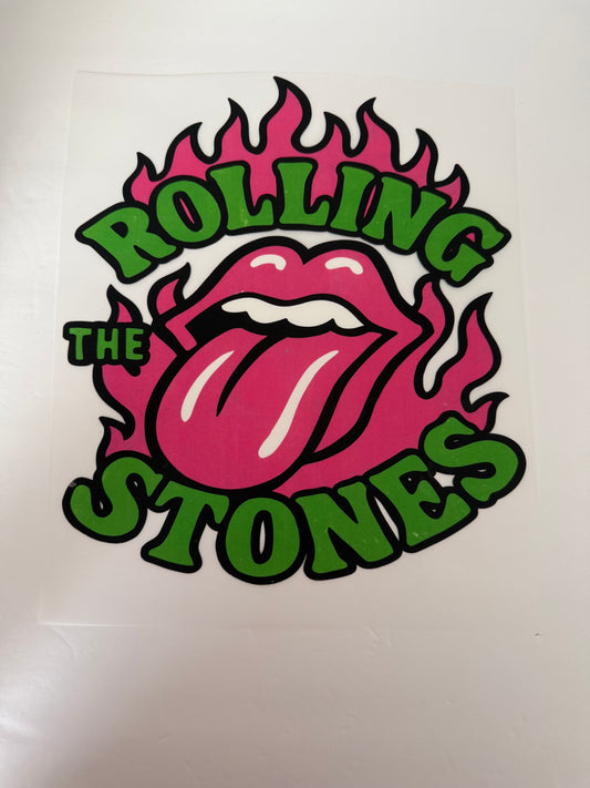 ROLLING STONE PINK/GREEN Transfer