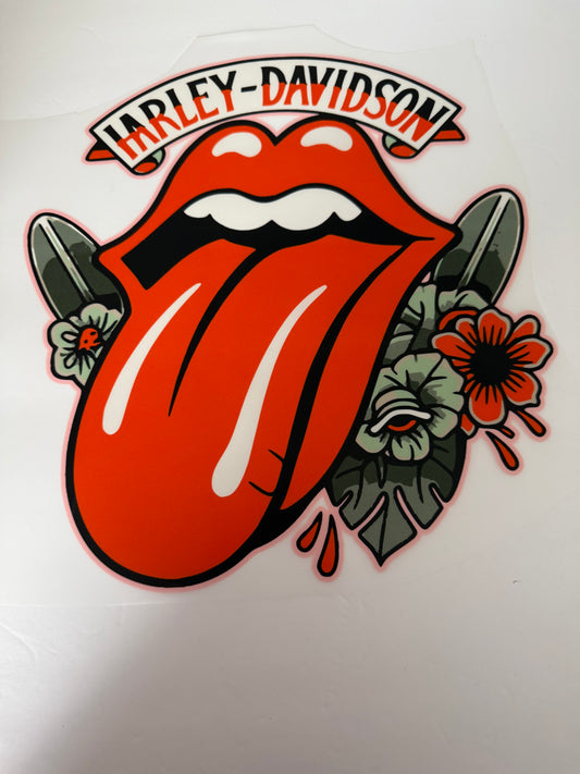 FLORAL HARLEY Transfer