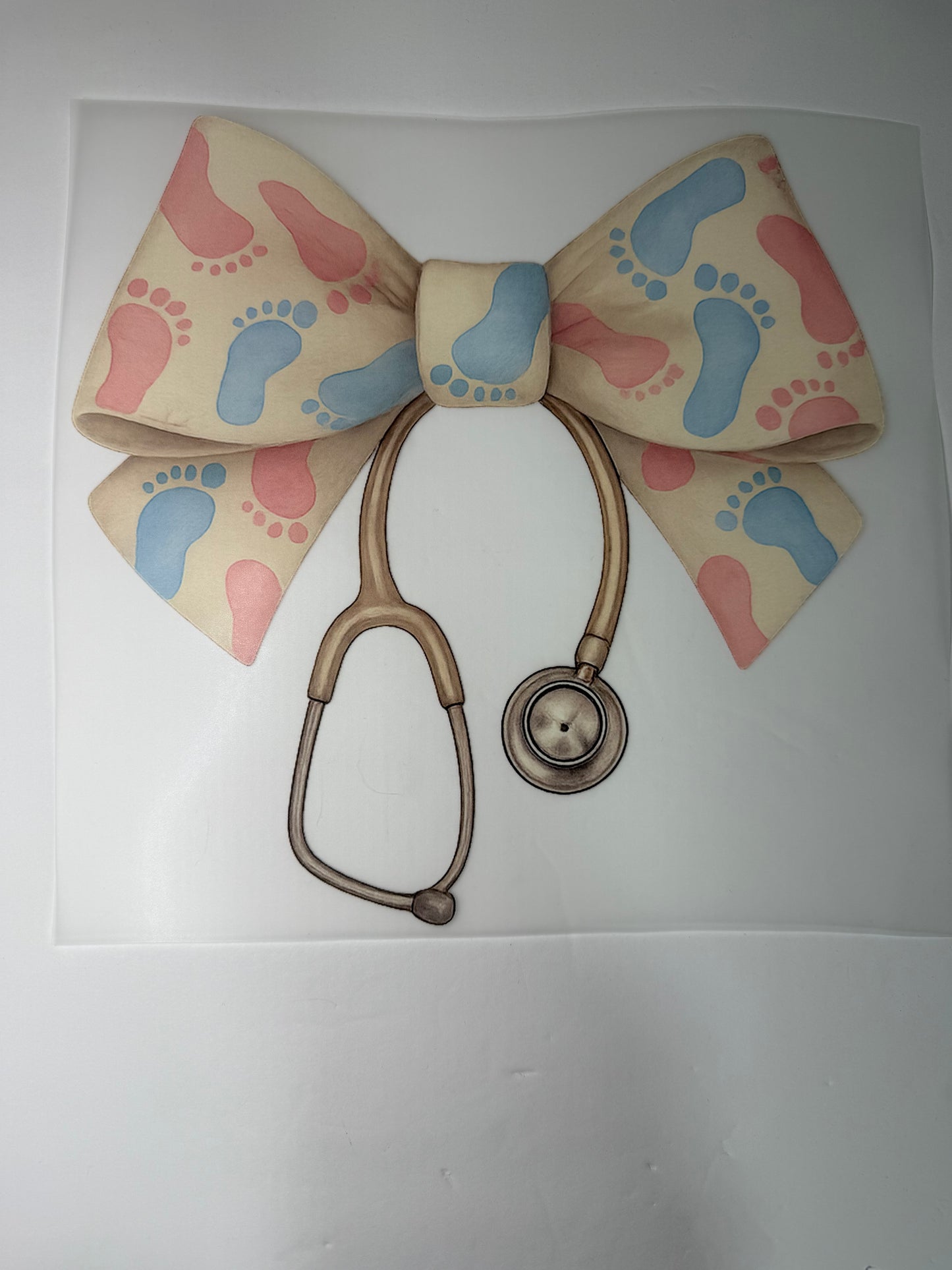 BABY FEET BOW Transfer