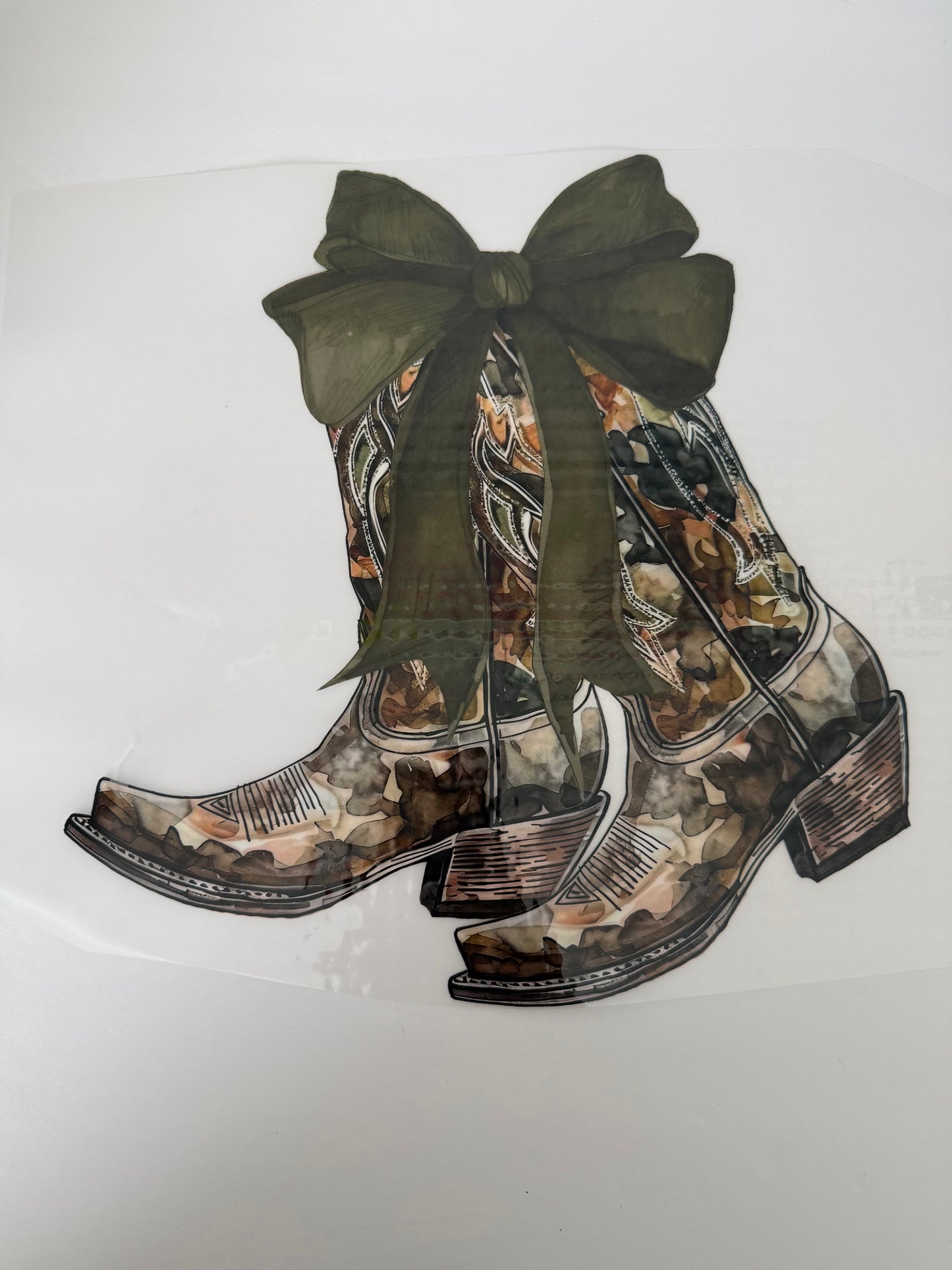 CAMO BOW BOOTS Transfer