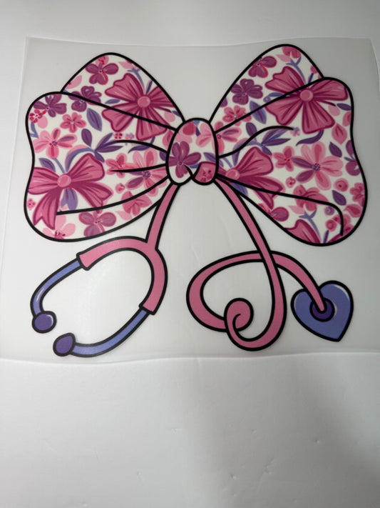 FLORAL BOW SETHOSCOPE Trasnfer