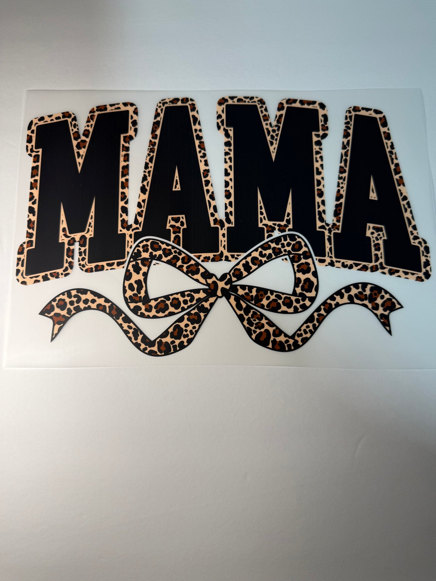 MAMA LEOPARD BOW Transfer