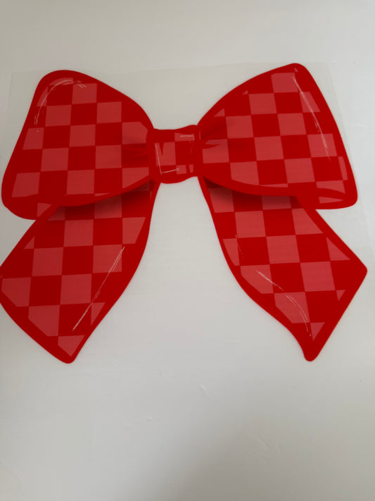 CHECKERED BOW Transfer